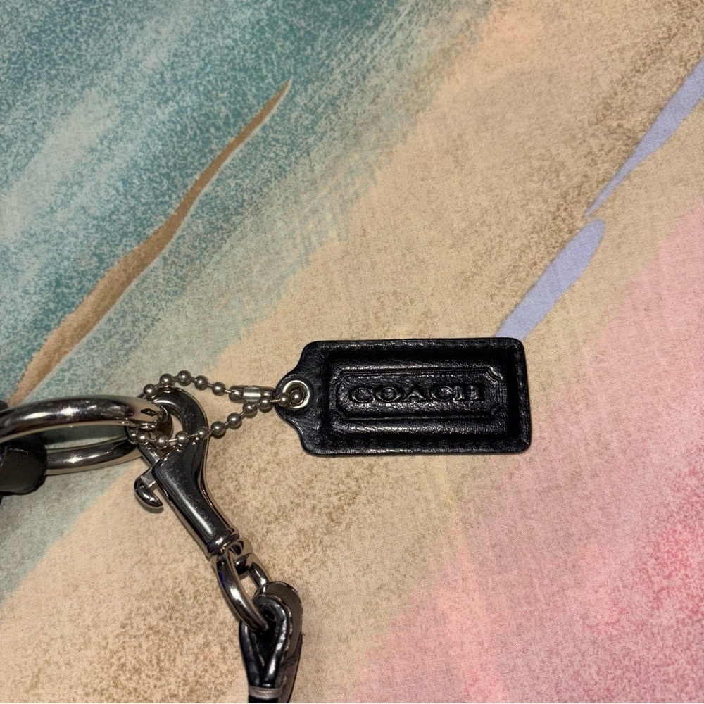 Coach Signature Crossbody F19823 Signature Shoulder Bag black gray - Picture 6 of 14